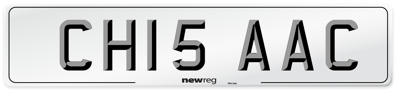 CH15 AAC Number Plate from New Reg